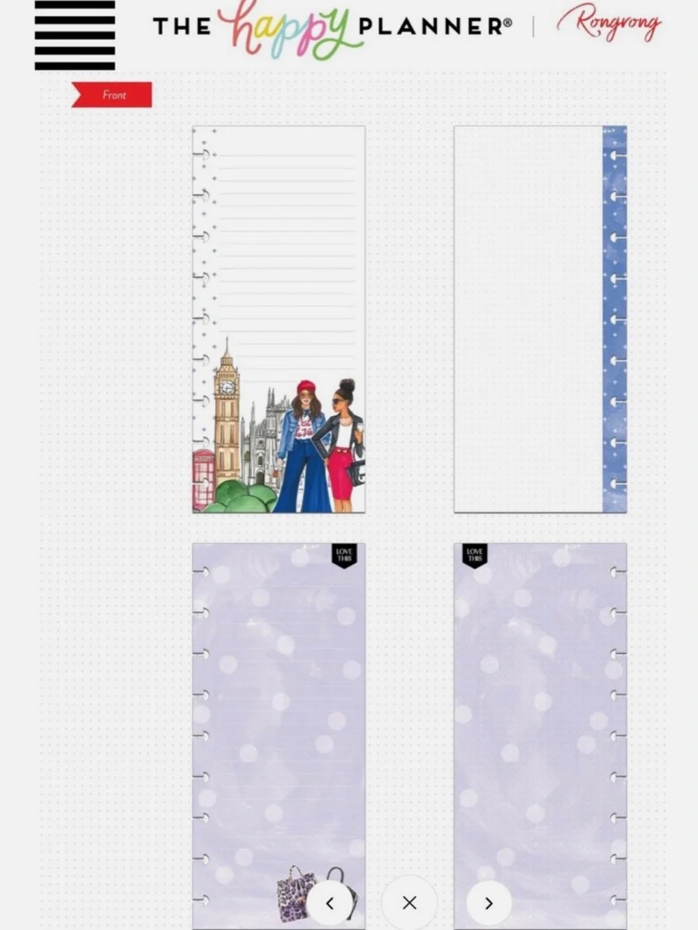 Classic Half Sheet Note Paper - Rongrong